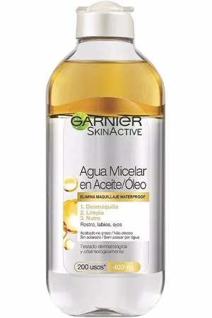 Garnier Desmaquillantes & tónicos Skinactive Agua Micelar Aceite Waterproof para mujer