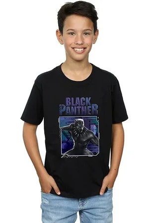 Black Panther Tops y Camisetas Tech Badge para niño