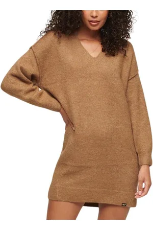 Superdry Vestidos V NECK KNIT JUMPER DRESS para mujer