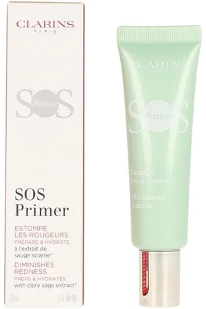 Clarins Base de maquillaje Sos Primer Prebase 04-green para mujer