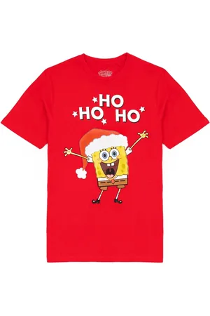 Spongebob Camiseta manga larga Ho Ho Ho para hombre