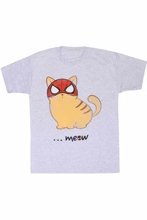 Marvel Camiseta manga larga Meow para mujer
