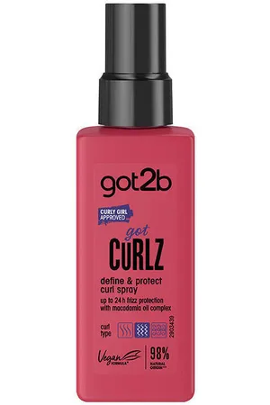 SCHWARZKOPF Fijadores Got2b Got Curlz Define Protect Curl Spray para mujer