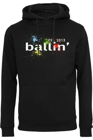 Ballin Jersey Paint Splatter Hoodie para hombre