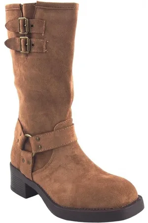 Bienve Zapatillas deporte Bota señora s2508 cuero para mujer