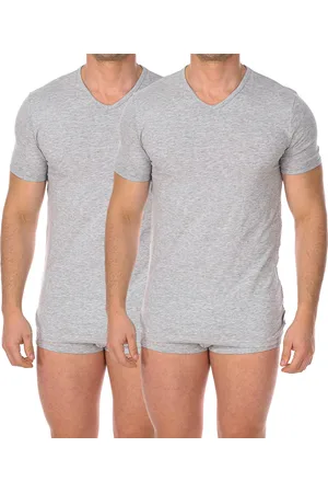 Bikkembergs Camiseta BKK1UTS02BI-GREY MELANGE para hombre