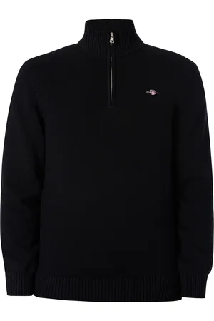 Sudadera negra holgada con capucha y parche del logo en el mismo tono GANT  de hombre de color Negro