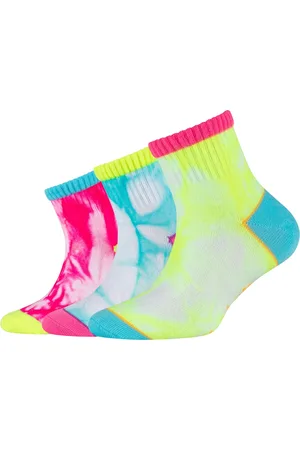 Skechers Calcetines 3PPK Girls Casual Fancy Tie Die Socks para niña