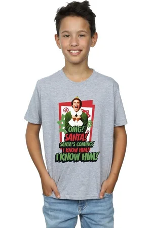 Elf Tops y Camisetas OMG Santa para niño