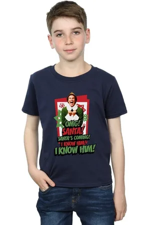 Elf Tops y Camisetas OMG Santa para niño