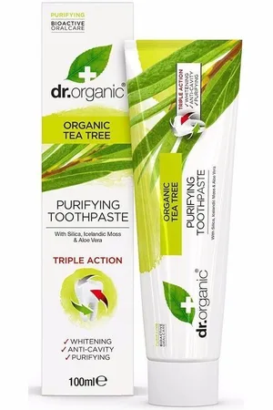 Dr Organic Tratamiento corporal Bioactive Organic Tea Tree Pasta De Dientes para mujer