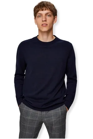 SELECTED Jersey Noos Berg Crew Knit - Navy Blazer para hombre