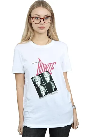 David Bowie Camiseta manga larga Serious Moonlight Tour 83 para mujer