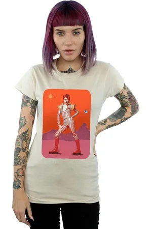 David Bowie Camiseta manga larga On Mars para mujer