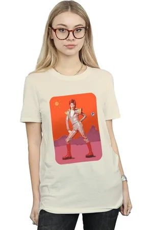 David Bowie Camiseta manga larga On Mars para mujer