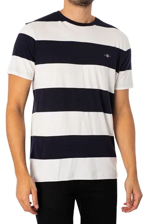 GANT Camiseta Camiseta a rayas con barra para hombre