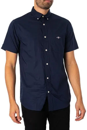 GANT Camisa manga larga Camisa Regular De Popelina Manga Corta para hombre