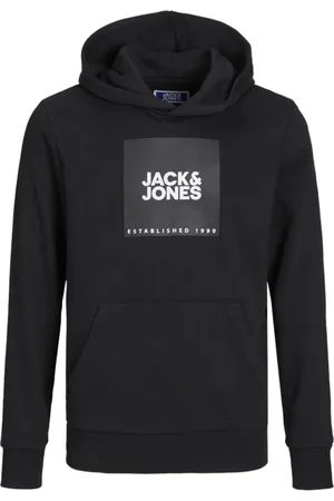 JACK & JONES Jersey 12246418 JWHLOCK SWEAT HOOD JNR BLACK para niño