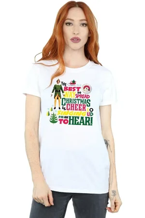 Elf Camiseta manga larga Christmas Cheer para mujer