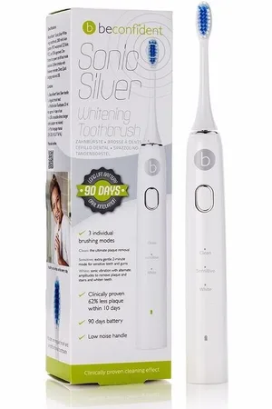 Beconfident Tratamiento corporal Sonic Silver Electric Whitening Toothbrush white/silver para mujer