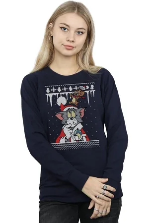 Dessins Animés Jersey Christmas Fair Isle para mujer