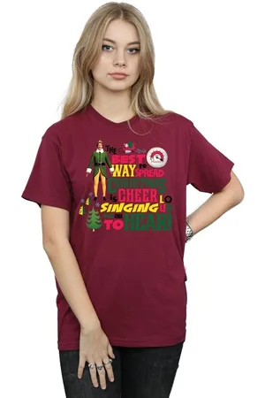 Elf Camiseta manga larga Christmas Cheer para mujer