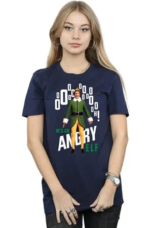 Elf Camiseta manga larga Angry para mujer
