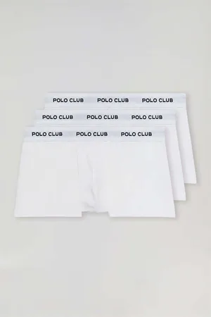 Polo Club® Boxer PACK - 3 BOXER UNDERPANTS PC WHITE para hombre