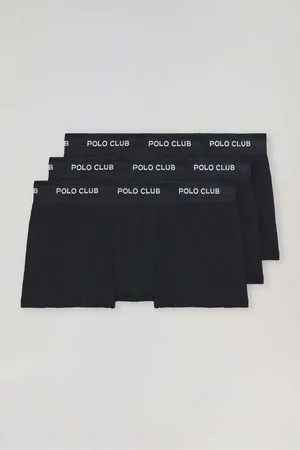 Polo Club® Boxer PACK - 3 BOXER UNDERPANTS PC BLACK para hombre