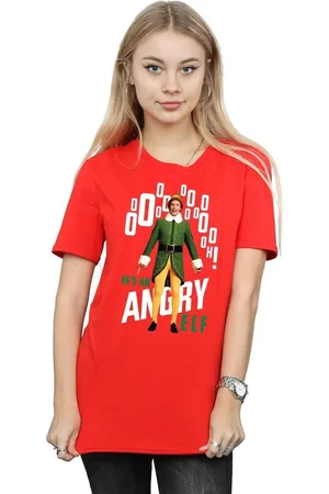Elf Camiseta manga larga Angry para mujer