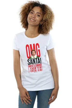 Elf Camiseta manga larga OMG I Know Him para mujer