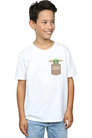 Disney Tops y Camisetas The Mandalorian The Child Cargo para niño