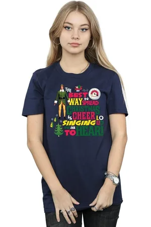 Elf Camiseta manga larga Christmas Cheer para mujer