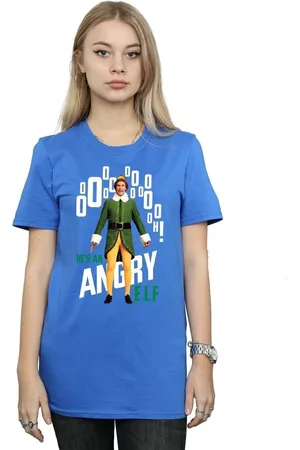 Elf Camiseta manga larga Angry para mujer