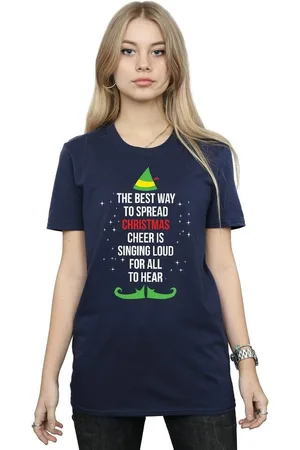 Elf Camiseta manga larga Christmas Cheer para mujer