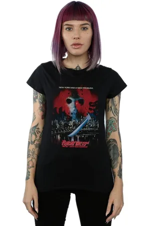 Friday The 13th Camiseta manga larga Jason Takes Manhattan para mujer