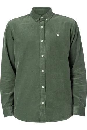 Camisa Carhartt Madison Cord Verde para Hombre
