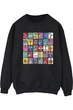 Dessins Animés Jersey Grid Squares para mujer