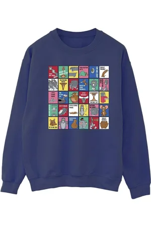 Dessins Animés Jersey Grid Squares para mujer