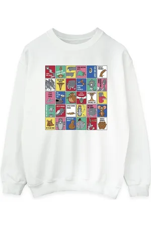 Dessins Animés Jersey Grid Squares para mujer