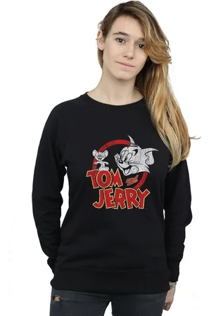 Dessins Animés Jersey Distressed Logo para mujer
