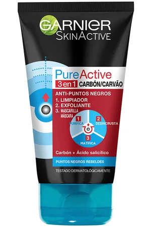 Garnier Desmaquillantes & tónicos Pure Active 3 En 1 Carbón Intensive Gel Puntos Negros para mujer