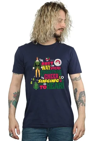 Elf Camiseta manga larga Christmas Cheer para hombre