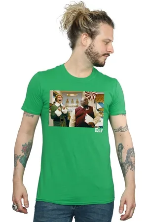 Elf Camiseta manga larga Christmas Store Cheer para hombre