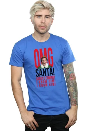 Elf Camiseta manga larga OMG I Know Him para hombre
