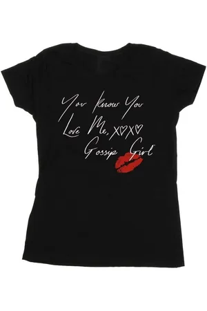 Gossip Girl Camiseta manga larga You Know You Love Me para mujer