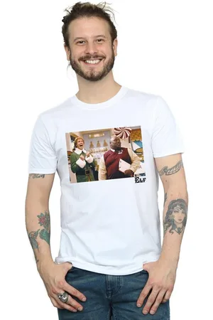 Elf Camiseta manga larga Christmas Store Cheer para hombre