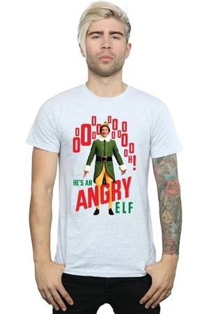 Elf Camiseta manga larga Angry para hombre
