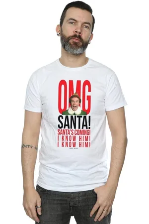 Elf Camiseta manga larga OMG I Know Him para hombre