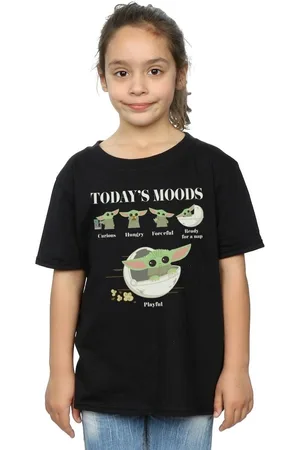 Disney Camiseta manga larga The Mandalorian The Child Moods para niña
